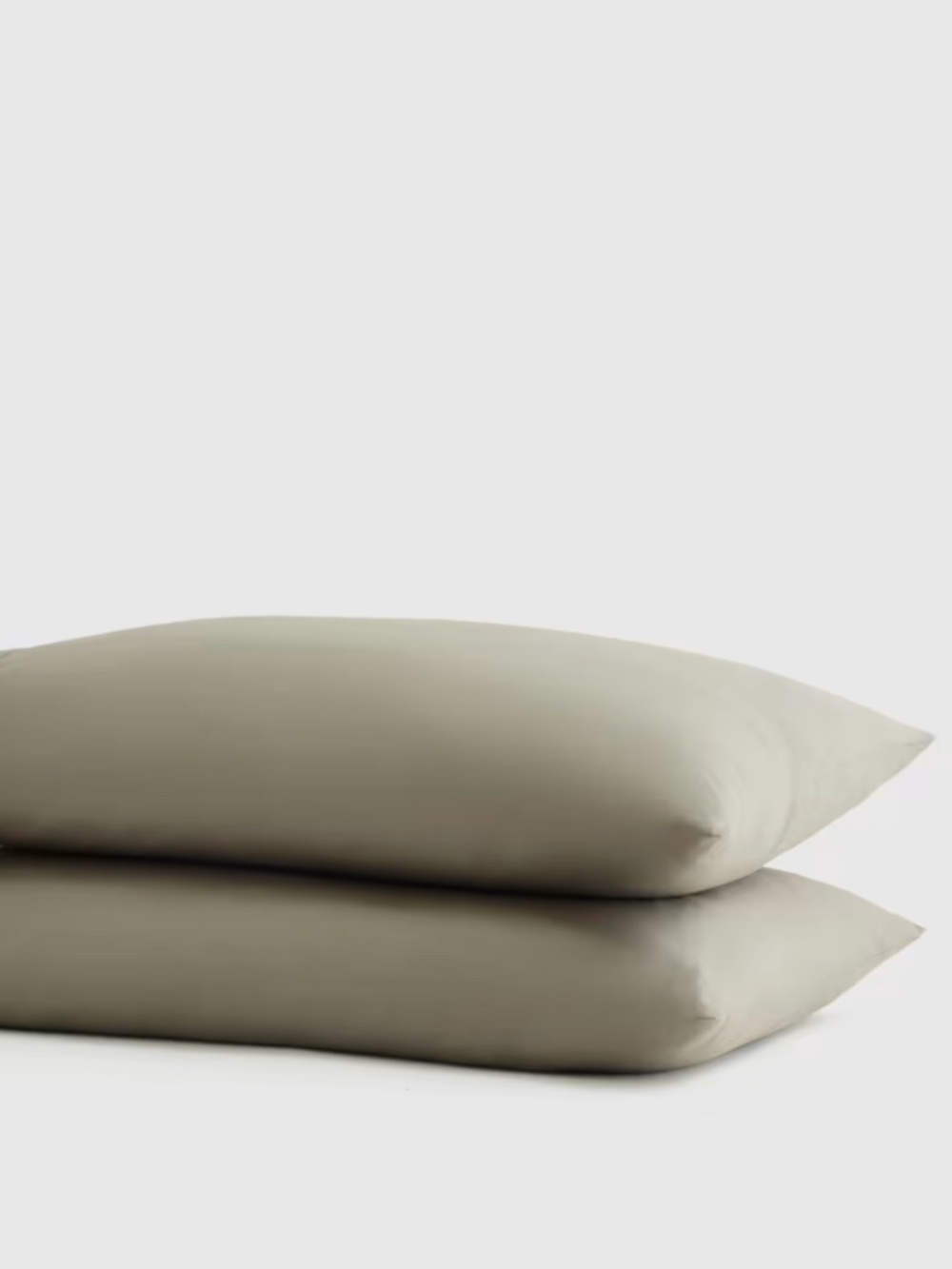 quince Signature Giza Cotton Sateen Pillowcase Set King Dried Sage